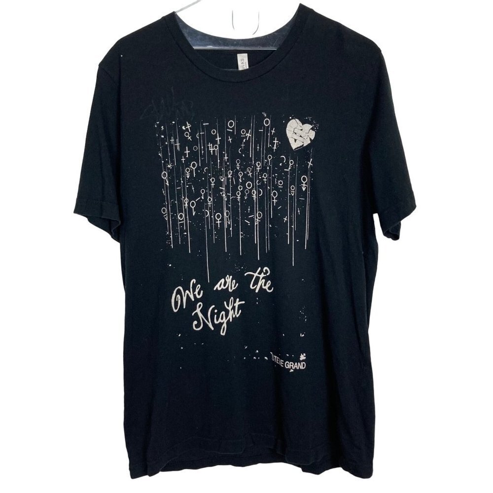 Steve Grand We Are The Night T Shirt Large Black Signed